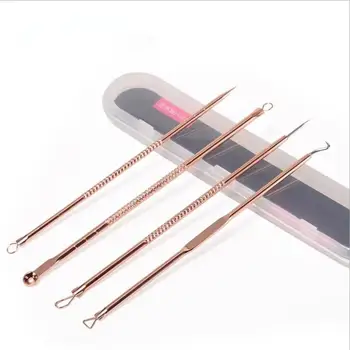 

200 Sets = 800pcs Acne Tweezer Comedo Machine Set Removal Pimple Needle Blackhead Remover Black Head Extractor Comedone Tool