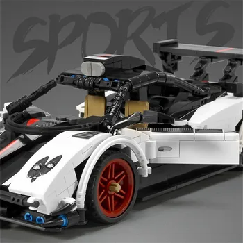 

608Pcs Boy Assembled Sports Car Model Simulation Of Particle Racing Playmobil Building Blocks Sets Educational Toys for Children