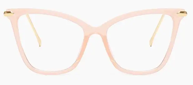RBRARE кошачий глаз очки оправа для женщин фирменный дизайн прозрачные Glsses оправа для мужчин очки из сплава женские прозрачные очки - Цвет оправы: Pink
