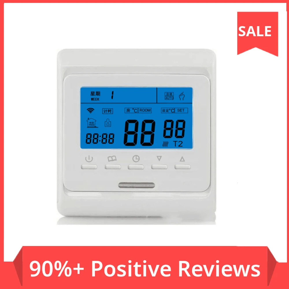 

220V 16A LCD Programmable Heating Cable Controller Electrical Digital Infrared Warm Floor Thermostat
