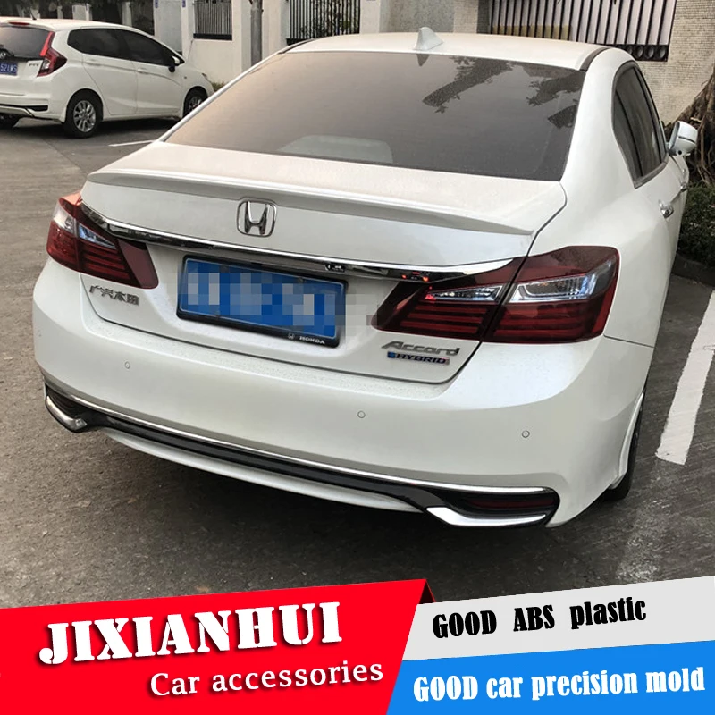 Для Accord спойлер 2014-2016 Honda YCYWd Спойлер ABS пластик Материал заднее крыло автомобиля