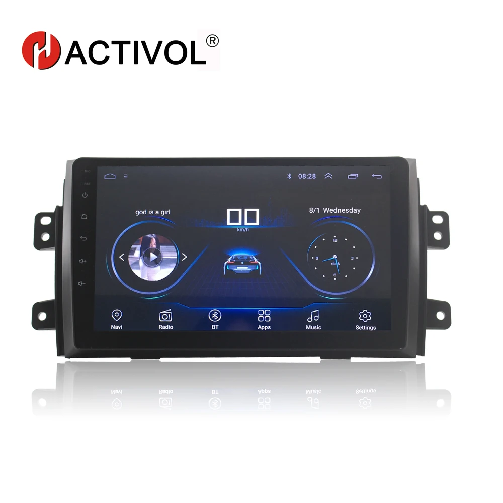Автомагнитола HACTIVOL 9 &quot1024*600 Quadcore android 1 для Suzuki SX4 2011 2016 Fiat sedici 2006 2010 DVD плеер gps navi