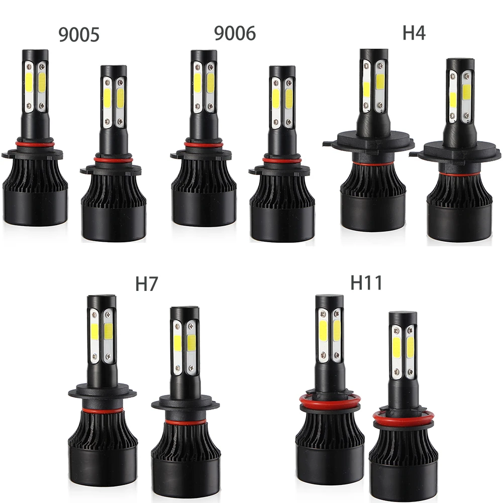 1 пара Multi по бокам H7 H8/9/11 лет 9005/HB3 9006/HB4 H4/HB2 100W 10000LM светодиодный головной светильник лампы для фар преобразования туман светильник