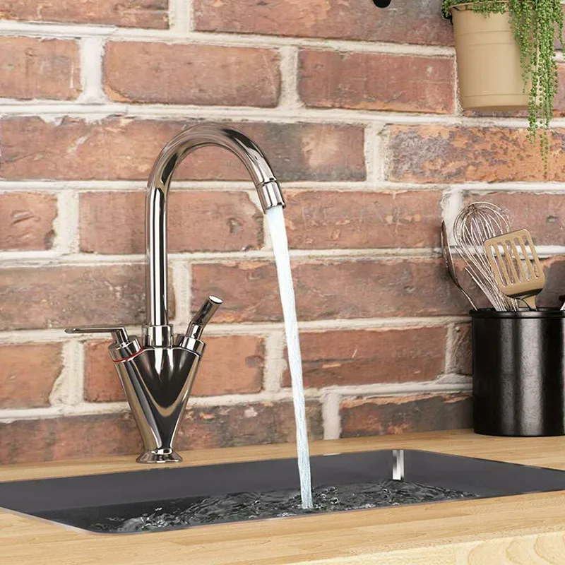 

Kitchen Faucet Rotate Kitchen Sink Tap Classic Smooth Water Taps Adjust Design Dual Lever Taps Kitchen Faucet