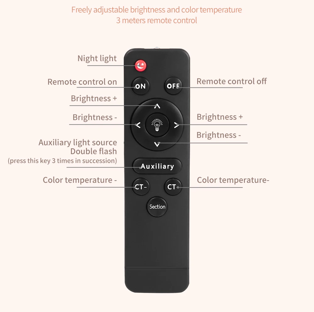 2M bracket 18 Inch Ring Light LED Video Makeup Light Dimmable 6000K Photography Lamp Tripod Beauty Light Studio Photo Lamp