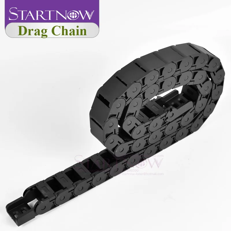 Startnow Plastic Cable Chains Semi-Enclosed Drag Chain Wire Carrier With End Connectors For CNC Router Machine Tool Parts