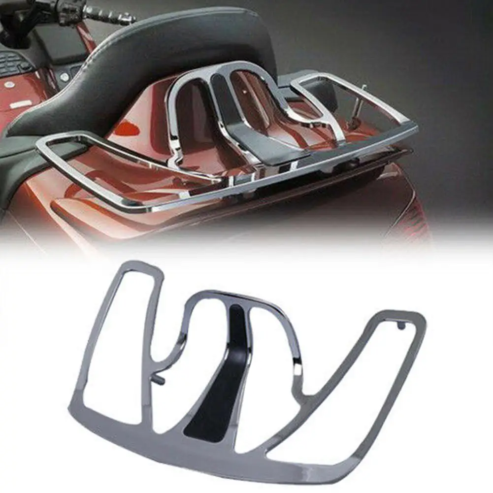 Мотоцикл хромированный алюминиевый багажник багажная стойка для Honda Goldwing GL1800 2001- мотоцикл крест Багажник кронштейн