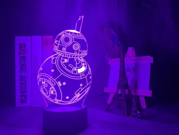 

Cool Led Night Light Bb8 Robot Home Decoration Nightlight Cool Xmas Gift for Boy Friend Child Kids Bedside Table Lamp Star Wars