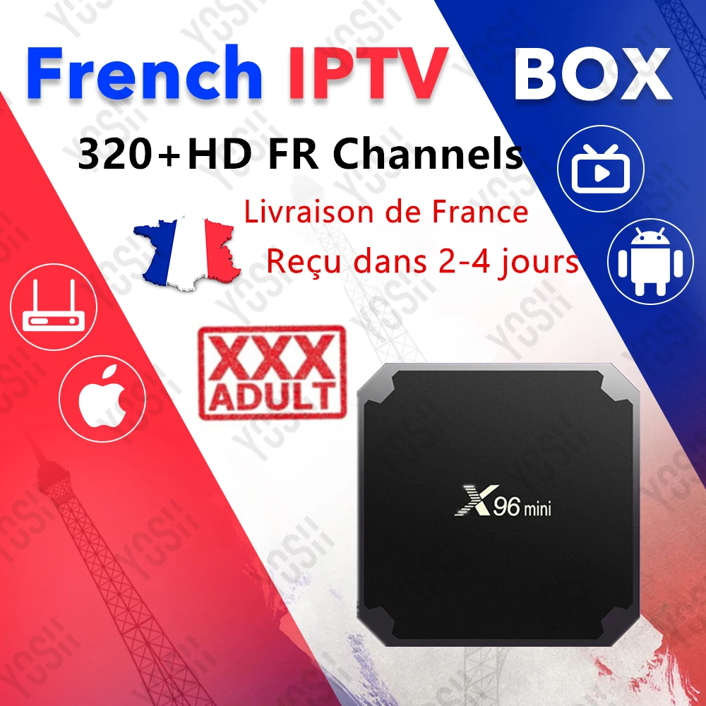 

Best France IPTV Box x96 mini android 7.1 tv box 6000+ Live iptv m3u French USA UK German spain 8000 vod Adult xxx smart tv box