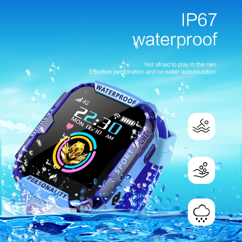  LIGE Children's Smart Watch GPS Accurate Positioning Support 4G SIM card WIFI Connection Video Call