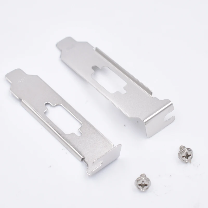 2pcs/lot 8CM DB9 LPT Port PCI Low Bracket Plate for Desktop PC
