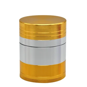 

High-end Aircraft Aluminum Herb Grinder with Diamond Teeth 50 MM 5 Layers Tobacco Grinder Spice Mills Crusher