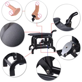 Sex Chair Furniture Vibrators Toys for Women Men Couples 18+ Adults Games Dildo 20CM Telescopic Metal Frame SexShop Masturbator 6