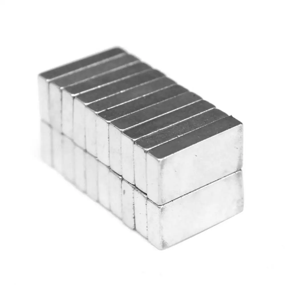 20pcs set 10x5x2mm Magnet N52 Super Strong Cuboid Shape Blocks Rare