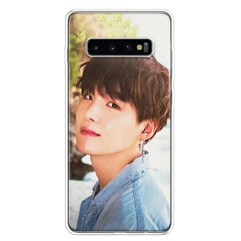 Seokjin Suga симпатичный чехол для телефона для samsung Galaxy S10+ Note 10 9 8 S9 S8 J4 J6 J8 плюс S7 S6 корпус под плетенную сумку