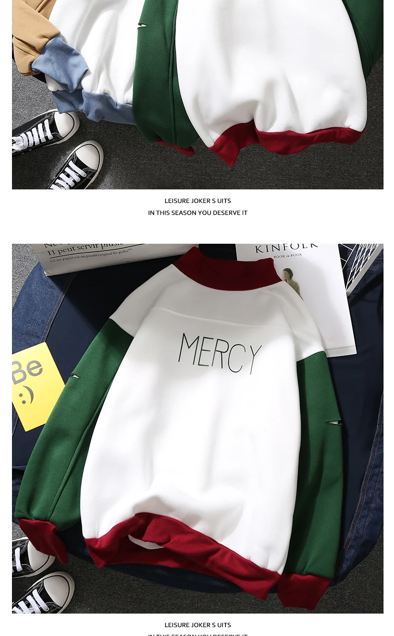 Sudadera Mujer осень зима женские толстовки корейский стиль Ulzzang Harajuku буквы пуловер с начёсом Толстовка Женский Повседневный Топ