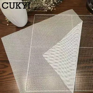 CUKYI пищевой Дегидратор сетка мат пищевой антипригарный силиконовый коврик многоразовые аксессуары для сушки еды разный размер для 6/12/30 слоев - изображение