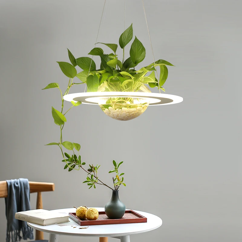Modern Nordic pendant lights Hanging Planet hanging planter light Dining Indoor Cafe Bar Decoration designer lamp | Лампы и освещение
