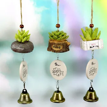 

Creative Resin Crafts Boutique Student Bells Succulent Wind Chimes Gift Home Decoration Pendant