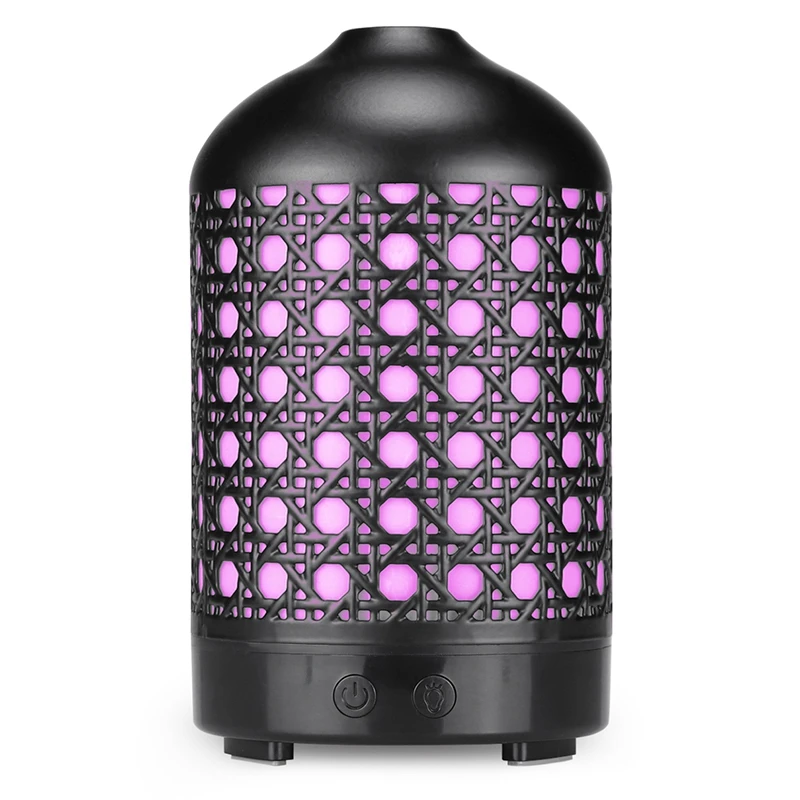 Metal Essential Oil Diffuser 100Ml Aroma Diffuser Ultrasonic Aromatherapy Humidifier Cool Mist Maker for Home Office