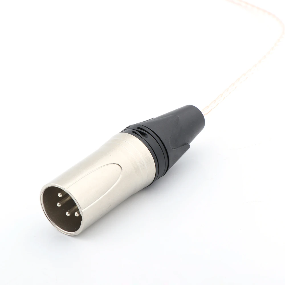 8cores Headphones Cable with 4pins XLR Male Plug For Audio Upgrade Cable For Meze 99 Classics Focal Elear Headphones