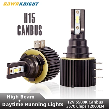 

2PCS H15 Canbus Led Lamp For Car High Beam And Day time Running Lights Headlight For Q7 Touran CX-5 Golf 6 7 GLK260 A180 A260 A6