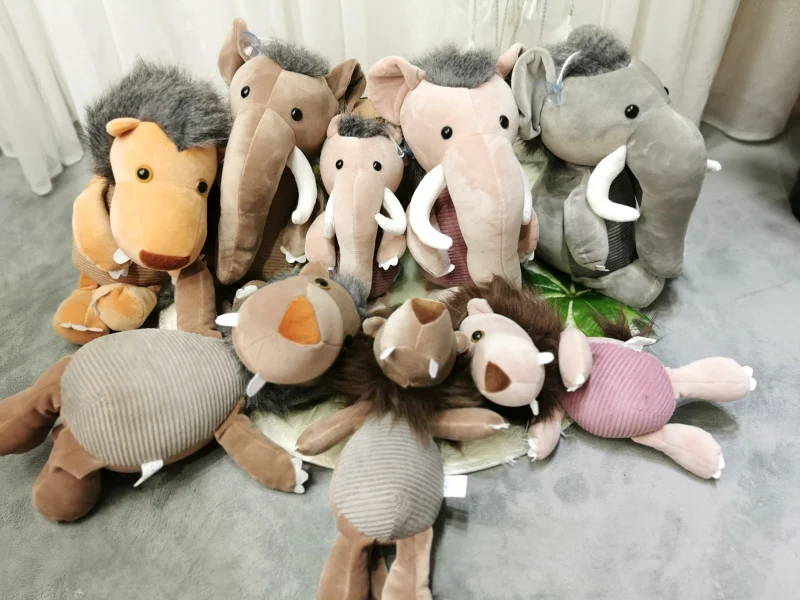 20-30 см мягкие куклы животных милые jumbo mammoth игрушки, плюшевые слоны лев ребенок день рождения девочки Рождественский подарок