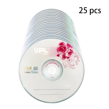 

25PCS CD-R 700MB/80min Blank Disc Grade A 52X Multispeed Music CD Disk