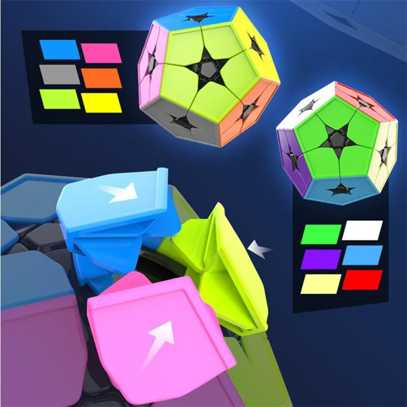 Moyu Meilong, Магический кубик, пирамида, 3x3x3, 2x2, Megaminx, Meilong, 3 шт., Магический кубик, набор, скоростная головоломка, куб, обучающие игрушки