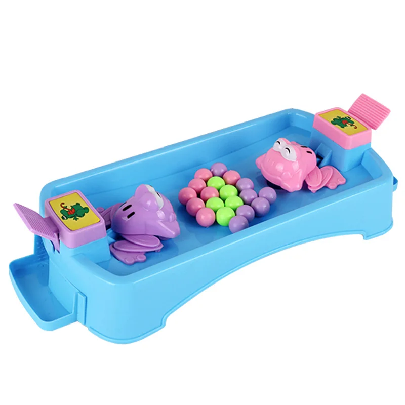 

Family Competitive Interactive Stress Relief Toy Interesting Games Hungry Frog Eating Beans Children Board Strategy Toy