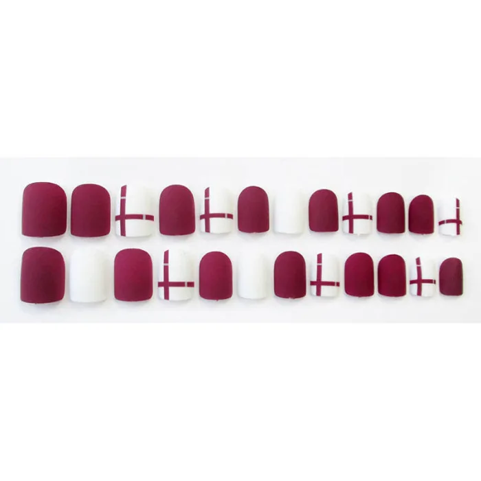 Горячая 24 шт./компл. матовый поддельный квадратный тип топ отделка искусство оформления ногтей Советы Декор L0830