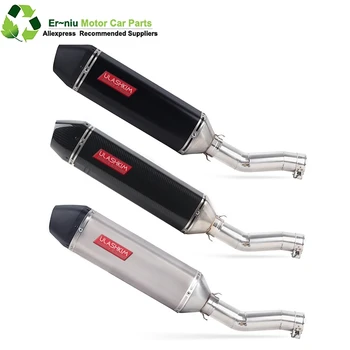 

Motorcycle Exhaust Muffler Escape Modified Middle Pipe Tube DB-killer Slip-On Exhaust For Suzuki SFV650 Gladius 2009-2015