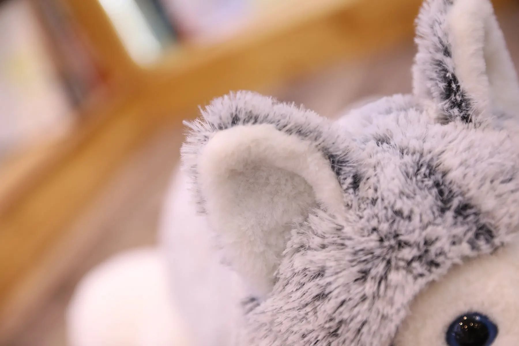 Lovely Simulation Siberian Husky Dog Plush Stuffed Animal Toys Dolls P