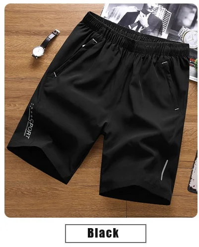 Повседневные мужские шорты с эластичной талией, летние пляжные шорты, дышащие быстросохнущие пляжные шорты