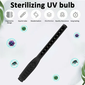 

Handheld UV Germicidal Lamp Disinfection Lamp Portable Sterilizer Ultraviolet Light for Disinfect Bacterial Kill Mites Light DF