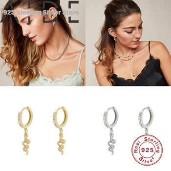 

Aide New Snake Lizard Dragon Animal Shape Fashion Earrings Party Gifts Jewelry Gold Color Stud Earings Girl Gift Fashion Jewelry