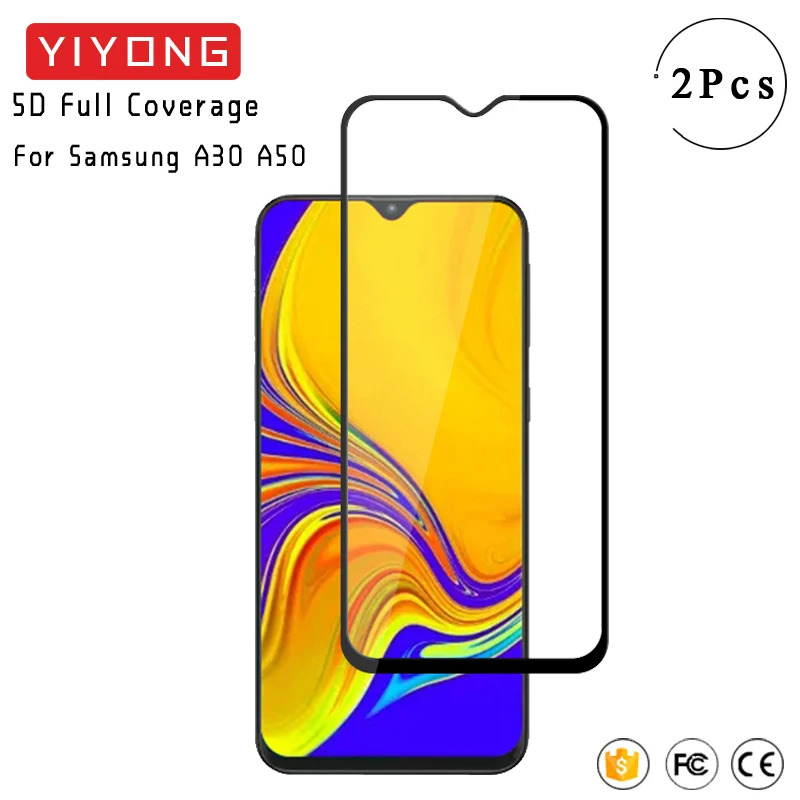 Стекло YIYONG 5D для Samsung Galaxy A30 A50 A70 закаленное стекло Защита экрана A10 A20 E A40 S A60 M30 M30S