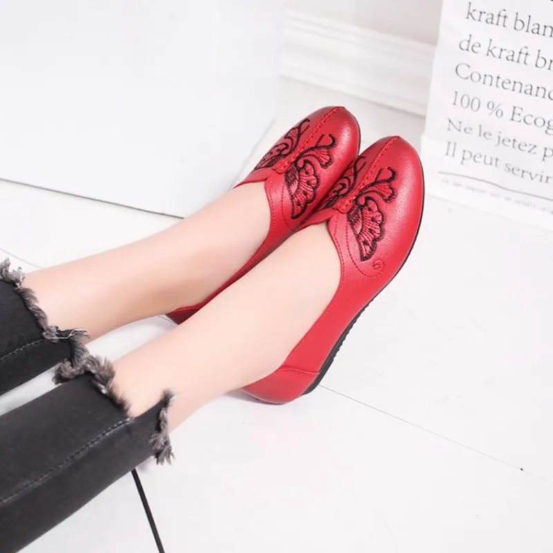 

Spring Women Flats Leather Shoes Woman Comfortable Soft Casual Women Shoes Fashion Bow Loafers Mujer Chaussure Femme J16-24