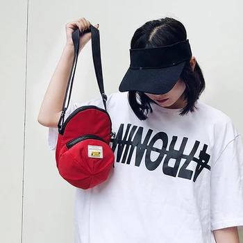 

2020 Women Hat Shape Shoulder Bags Small Zipper Handbags Fashion Harajuku Casual Crossbody Bag Portable Mobile Phone Bags