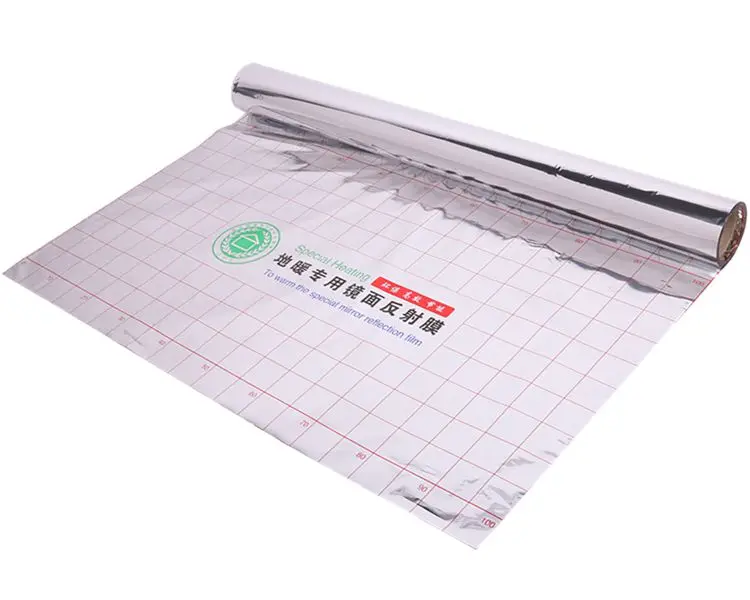 

2 Square meters Best Price Energy Saving Aluminum Foil Insulation Mirror Reflection Film for Electric Underfloor Heating System