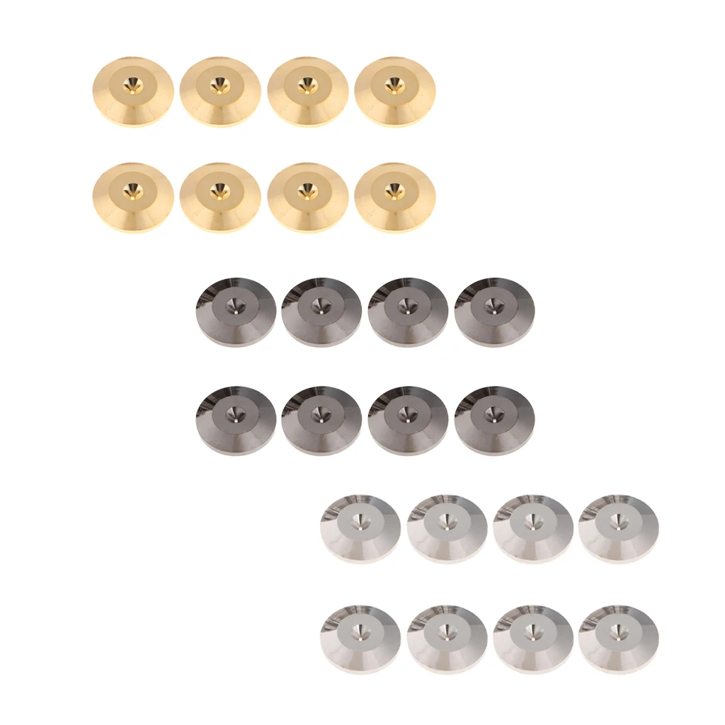 

8x HIFI Audio Speaker Isolation Spikes Feet Pads Gold Plated Surface Durable
