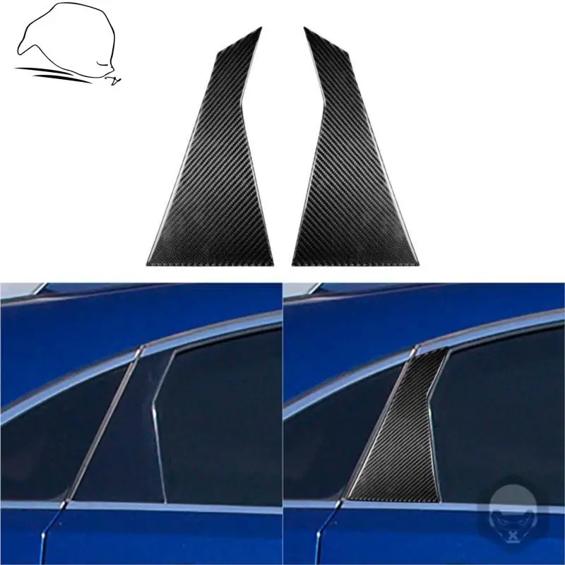 

Carbon Fiber Stickers For Infidini FX 2009-2013 QX70 2014+ A Pillar Rear Door Post Window Pillars Cover Strip Car Accessories