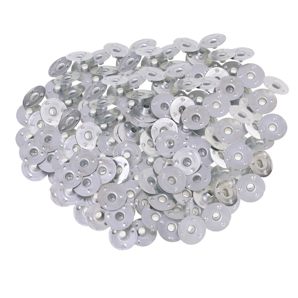 500 Piece Metal Candle Wick Tea Lights Votive Candle Wicks Self Centering Sustainers Tabs Base for Candle Making 12.5x3mm