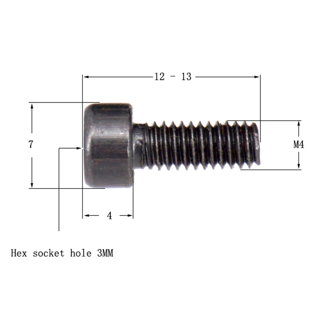 6 Pieces Electric Guitar Locking String Nut Clamp Hexagon screws M4