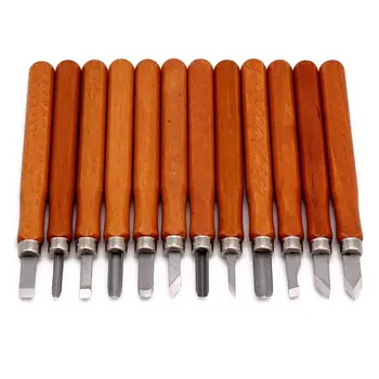 

12pcs Wood Carving Chisel Knife Carpentry Cutter Engraving Sculpture Woodworking