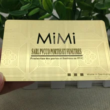 100 шт./лот, золотой металл, нержавеющая сталь, дырокол для карт, Выгравированная карта, dhl