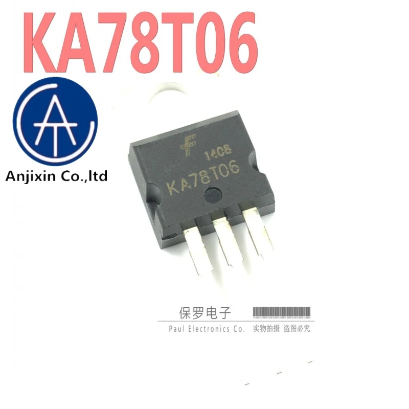 

10pcs 100% orginal and new three-terminal regulator KA78T06 7806 TO-220 in-line new spot real stock