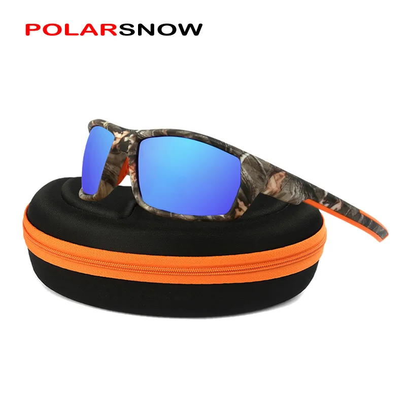 Мужские солнцезащитные очки POLARSNOW камуфляжные с поляризованными линзами