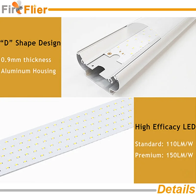 Slim Triproof Led Batten Light detail