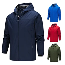Homme jacket men new coats plus size S-5XL solid color hooded Thin windbreaker jacket windproof and waterproof outdoor men